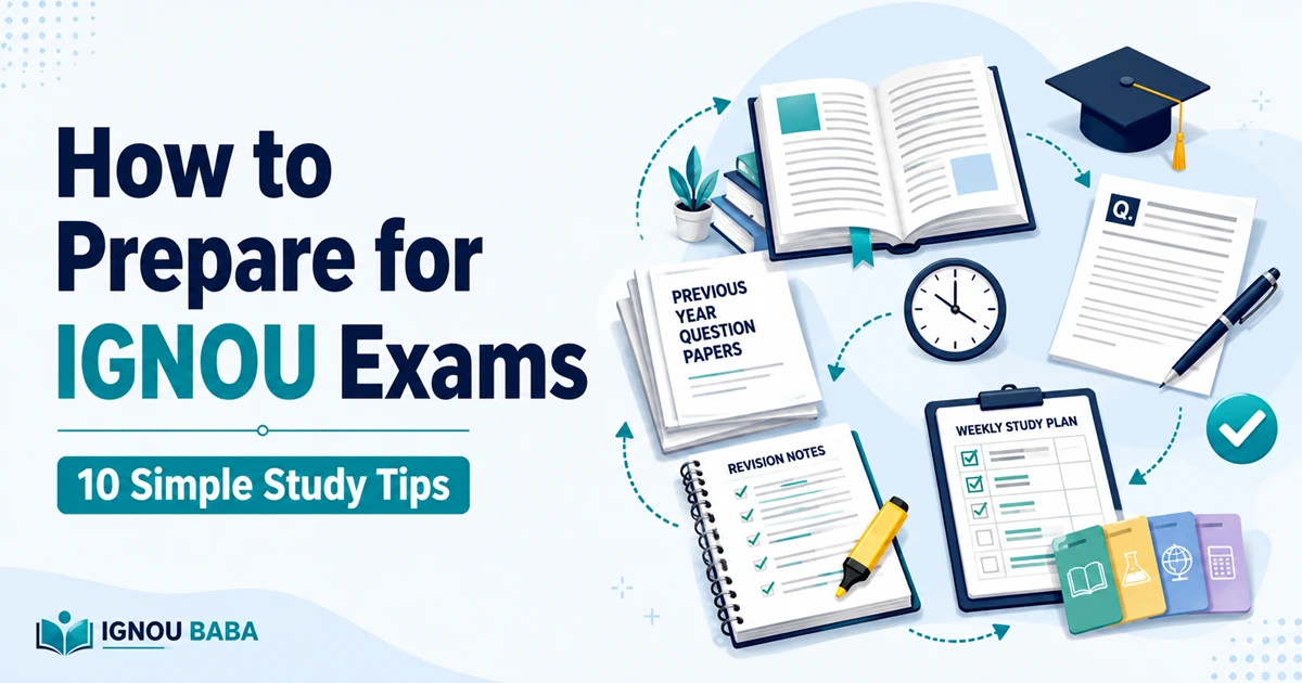 How to prepare for IGNOU exams with simple study tips