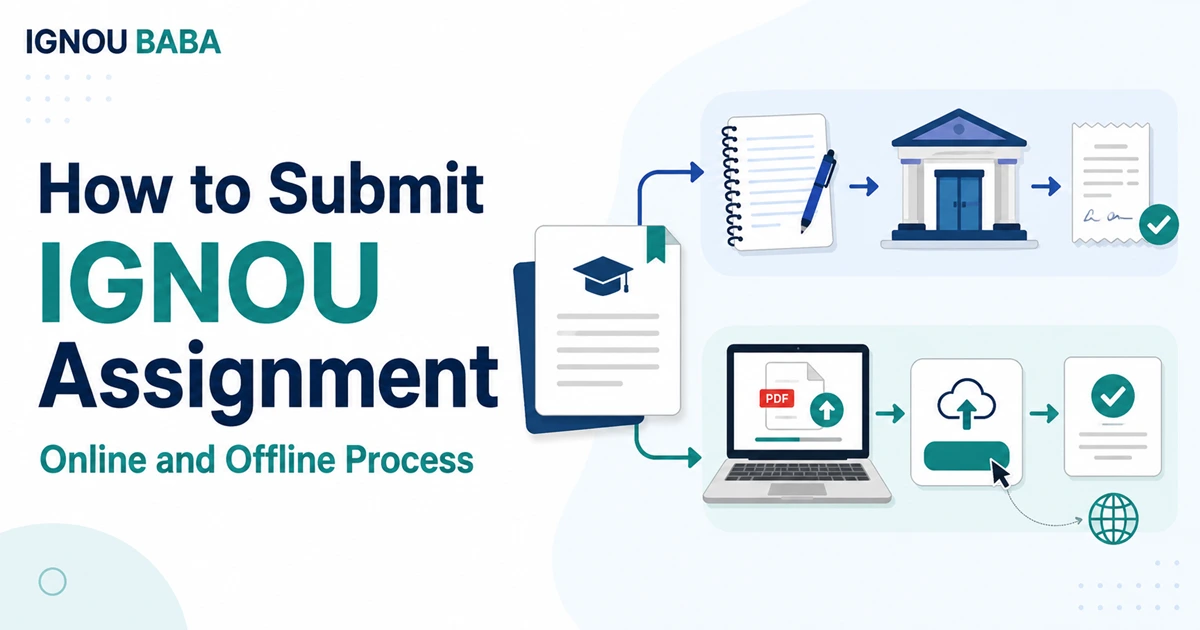 How to submit IGNOU assignment online or offline