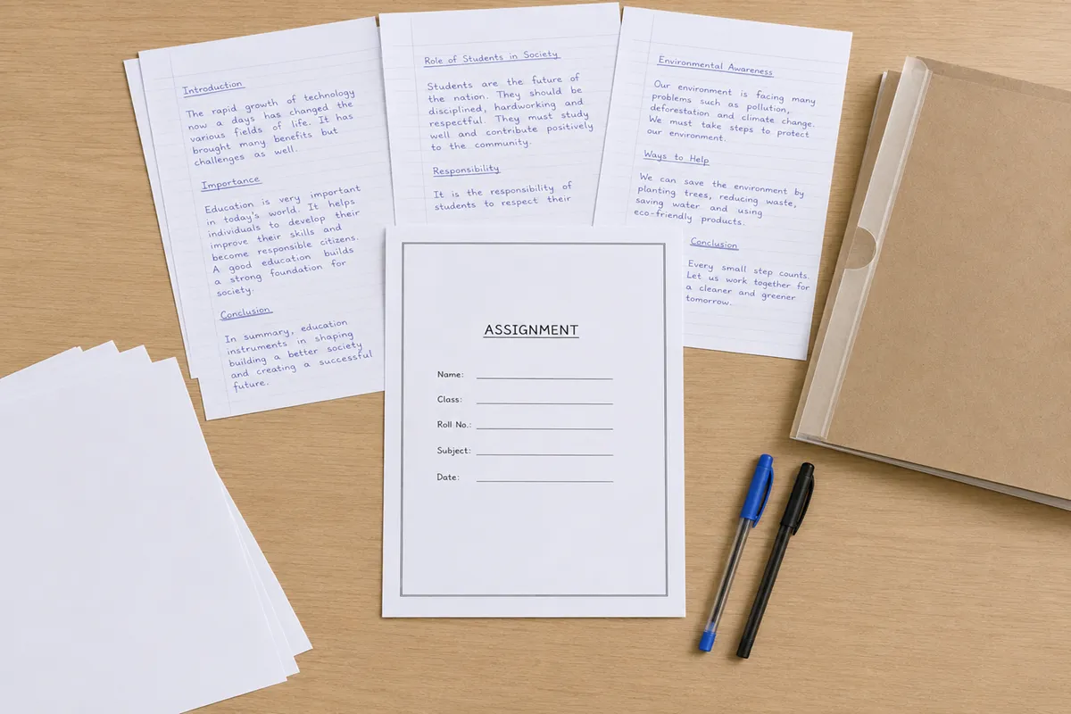 IGNOU assignment notebook file and A4 sheets example