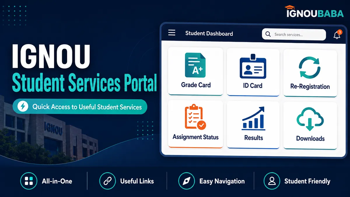 IGNOU All Important direct Links